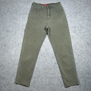 Gloria Vanderbilt Jeans Women's Size 10 27x29 Olive Green Straight Tapered Denim